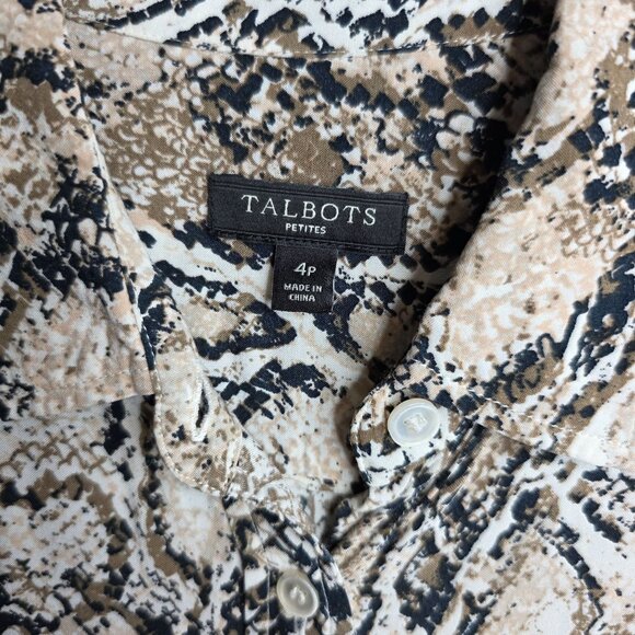 Talbots Button Up Womens 4P - Picture 5 of 6